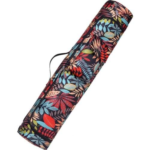 Portable Yoga Mat Bag Fashion Printed Adjustable Strap One-shoulder Yoga Backpack for Fitness Large-capacity Yoga Knapsack