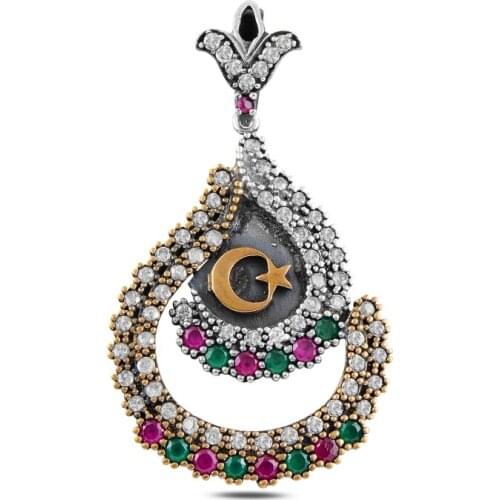 Silver 925 Sterling Zircon Cubic Zirconia Authentic Pendant