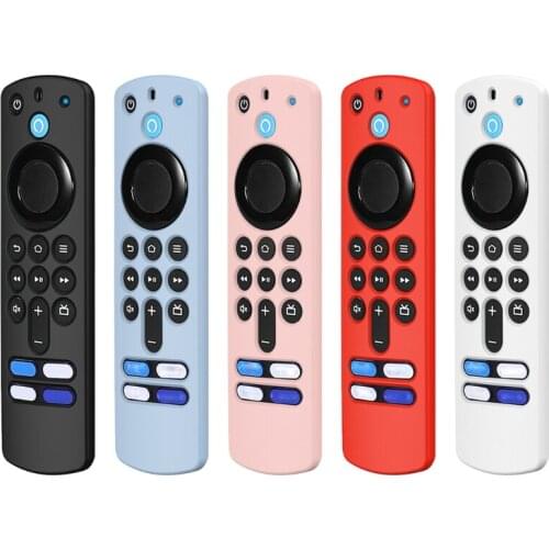Scratch Resistant Silicone Case Precise Position Remote Protective Cover Compitable with Amazon Fire TV Stick (3rd Gen) 95AF