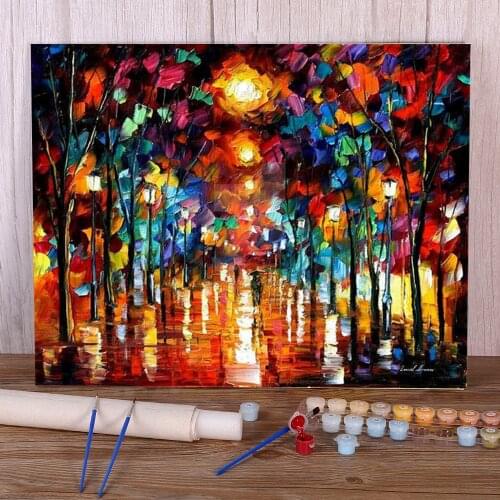 Spectrum Feelings Painting By Numbers Package Acrylic Paints 40*50 Painting On Canvas Paintings For Kids Handiwork Art