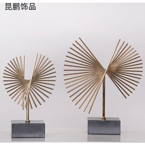 Light luxury modern minimalist home decorations Creative geometric living room decorations Study room TV cabinet porch crafts