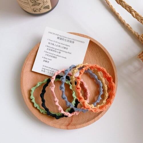Candy Color High Elastic Hair Rope Seamless Hair Tie Girl Simple Rubber Band To Tie The Hair Basic Hair Rope Durable Headdress