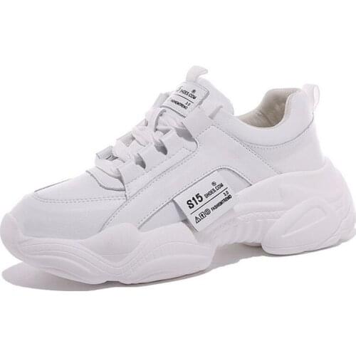 Womens shoes 2021 new fashion heighten small white shoes soft soles comfortable non-slip high-heeled casual shoes sneaker