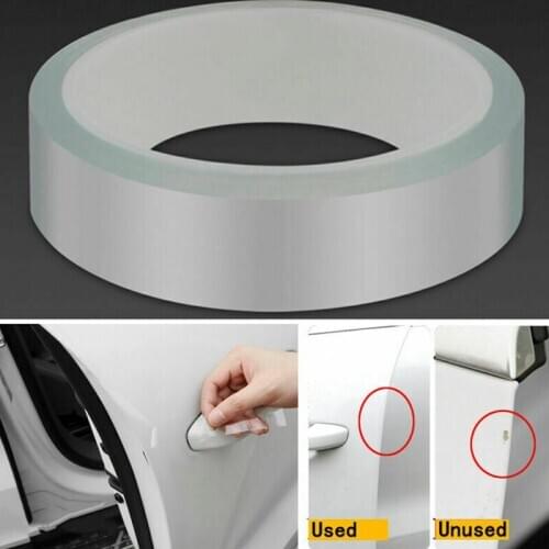 1pc 2cm*3m Universal Clear Car Door Anti-Collision Strip Bumper Hood Edge Guard Paints Protection Film Sticker