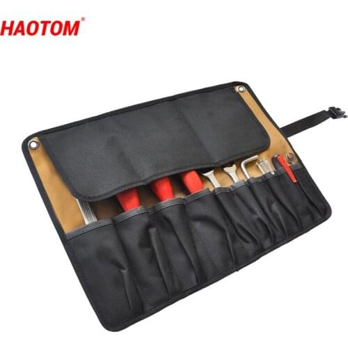 1PCS Multi-function Car Roll Tool Pouch Rolling Tool Hanging Bag Multi Pockets Organizer for Wrench Socket Screwdriver