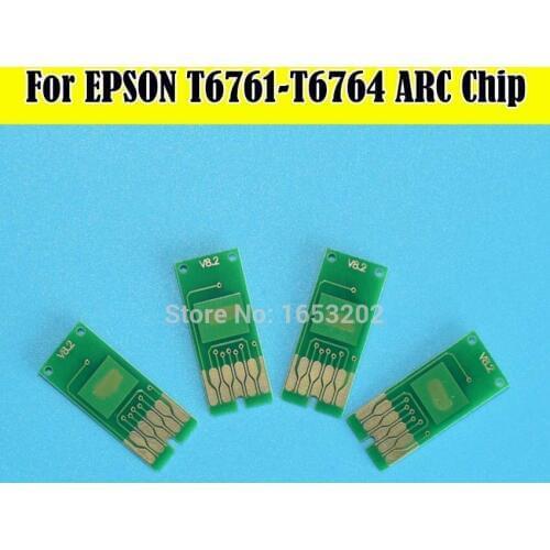 2Set T6761-T6764 T676 Auto Reset ARC Chip For Epson WP-4520 WP-4530 WP-4533 WP-4540 WP-4590 Printer Cartridge Chips
