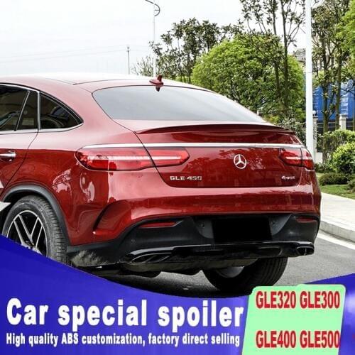 2015 2016 2017 to up high quality rear trunk rear wing spoiler for benz GLE Coupe GLE 500 63 400 450 350 43 by primer any color