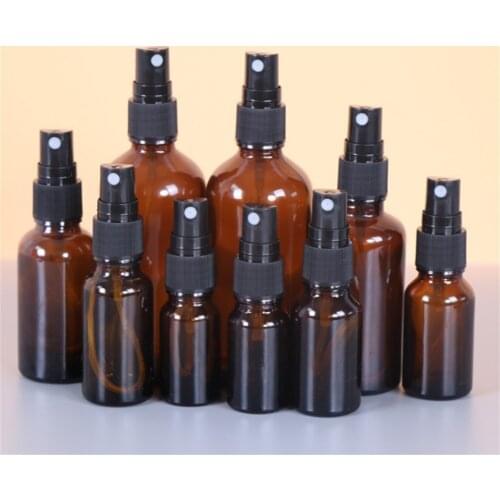 5ml/10ml/15ml/ 20ml/30ml/50ml/100ml Refillable Press Pump Glass Spray Bottle Oils Liquid Container Perfume Atomizer Travel