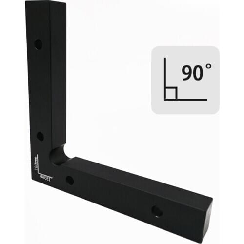Aluminium Alloy 90 Degree Positioning Squares Right Angle Clamps Woodworking Carpenter Tool 120x120mm Precision L Block Square