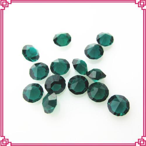 Hot Selling 100pcs 5mm 4mm Dark Green Crystal May Birthstone Floating Charms Living Glass Memory Lockets Charm DIY Jewelry