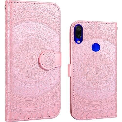 Datura Flower Leather Flip Wallet Cases For Xiaomi Mi 8Lite A2 Lite Redmi Note 7/7Pro 6Pro 6A Case Magnetic Frame Card Slot Cove
