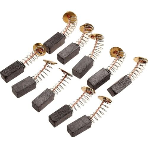 10Pcs/5Pairs Mini Drill Electric Grinder Carbon Brushes Spare Parts For Electric Motors Dremel Rotary Tool 6x6x6.5mm Power Tool