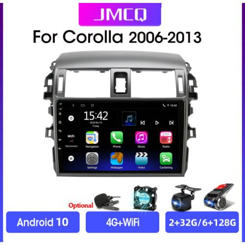 Vtopek 9" DSP 2 din Android 9.0 Car Radio Multimedia Video Player GPS Navigation For Toyota Corolla E140/150 2006-2013 Head Unit