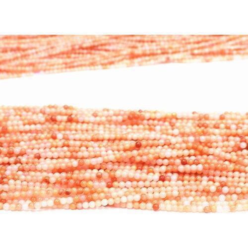 Natural Pink Stone Chalcedony Jades 2mm 3mm Round Loose Spacers Beads Fashion Women Diy Jewelry Findings Accessories 15inch B405