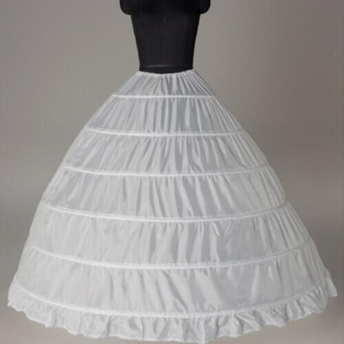 2021 New Large 6 Rings Petticoat For Wedding Dress Can Be Adjustable White And Black 2 Colors Luxury Wedding Accessories