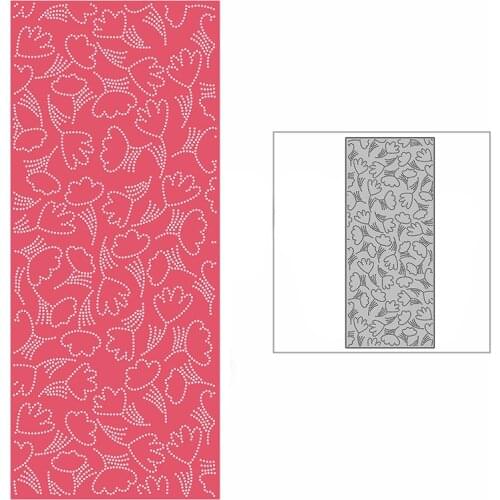 New Floating Corn Poppy Slim Background Panel 2021 Metal Cutting Dies for DIY Scrapbooking and Card Making Embossing Craft Set