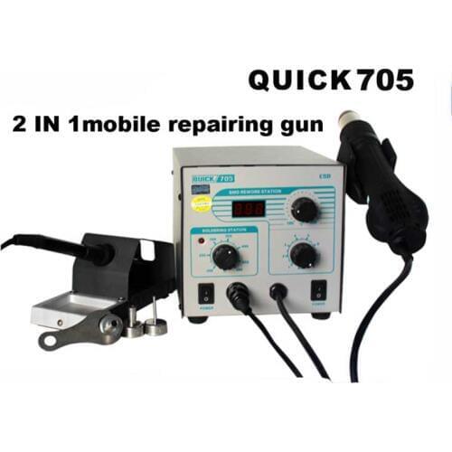 Original Quick 705 Smd Rework Station For Laptop Motherboard Repair soldering station Demolition IC hot air gun Welding Station