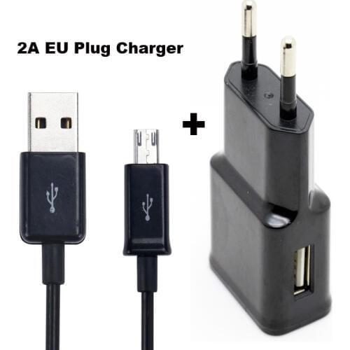 2A EU US Mobile Phone Portable Charger+USB Data Cable For For Galaxy J2 Pro (2018)/J2 (2018)/E5/E7/A3/A5/A7,Wiko Highway Pure 4G