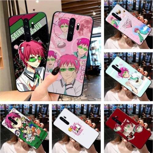 The Disastrous Life of Saiki K Saiki Kusuo Phone Case for Redmi 9A 8A 7 6 6A Note 9 8 8T Pro Max Redmi 9 K20 K30 Pro