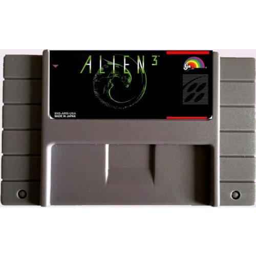 High Quality 16 Bit Alien 3 NTSC Big Gray Game Card For USA Version Game Player