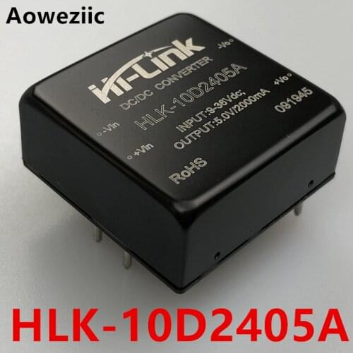 1Pcs/Lot HLK-10D2405A 24VDC 5V 10WDC DC DC Voltage Stabilizing 4:1 Wide Voltage input Power Supply Module