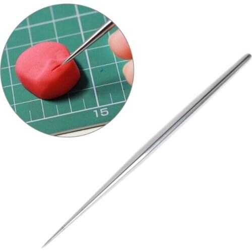 1Pc Stainless Steel Rod Detail Needles Pottery Modeling Carving Ceramics Tools