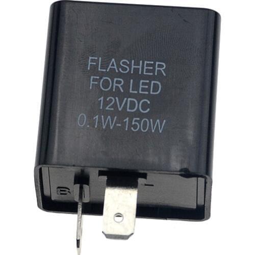 12V 2 Pin Motorcycle Flasher Blinker Motorcycle Signal Lamp Relay LED Turn Signals Indicator Resistor 2 Pin Relay Case