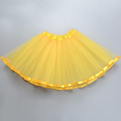 2020 Sweet Girls Tutu Skirts Baby Girls Fluffy Pettiskirts yellow Skirt Princess Girl Ball Gown skirt Dance Wear Party Clothes