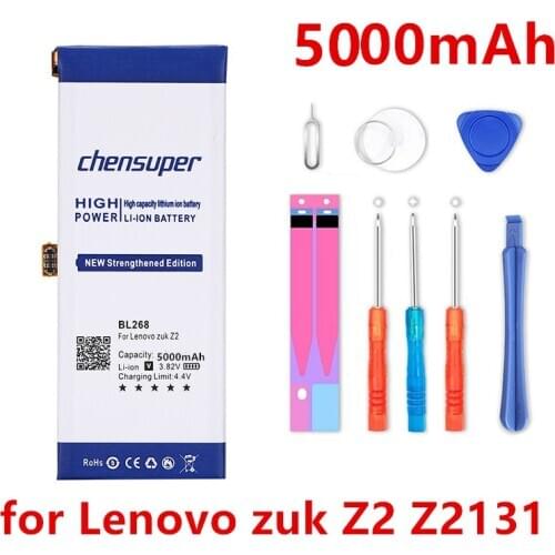 5000mAh BL268 battery for Lenovo zuk Z2 Z2131 Mobile phone replacement battery