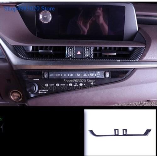 ABS chrome Car cover frame trim front central air conditioning Outlet Vent 1pcs For lexus es es200 es250 es300h es260 2018 2019