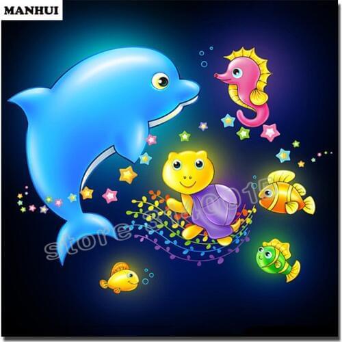 Diamond Embroidery The underwater world DIY 5d Daimond Painting Beading Embroidery Kits For Picture From Photos Painting ABC412