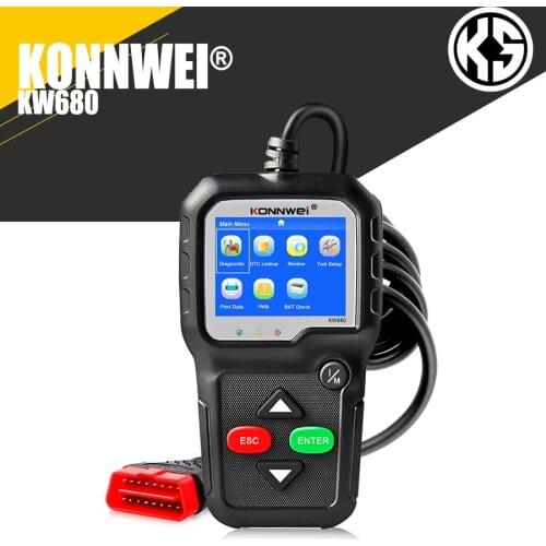 KONNWEI KW680 OBD2 Scanner OBD 2 Car Diagnostic Auto Diagnostic Tool Russian Language Car Scanner Tools Diagnostic Scanner