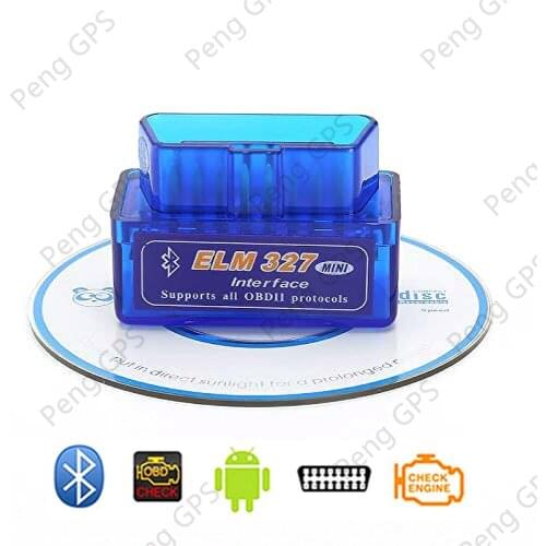 Bluetooth Interface OBD 2 Elm-327 OBDII Auto Diagnostic Tool Scanner ELM 327 Works ON Android Torque/PC v 2.1 BT adapter