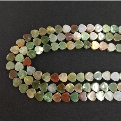 Fashion 10MM india agates Heart natural stone beads for jewelry making charm 36pcs/lot Necklace Earring accessories wholesale