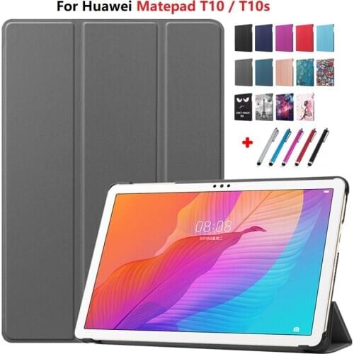 For Huawei Matepad T10s Case 10.1 " AGS3-L09/W09 Tablet PU Leather PC Back Cover For Huawei Matepad T10 Case 9.7" AGR-L09/W09