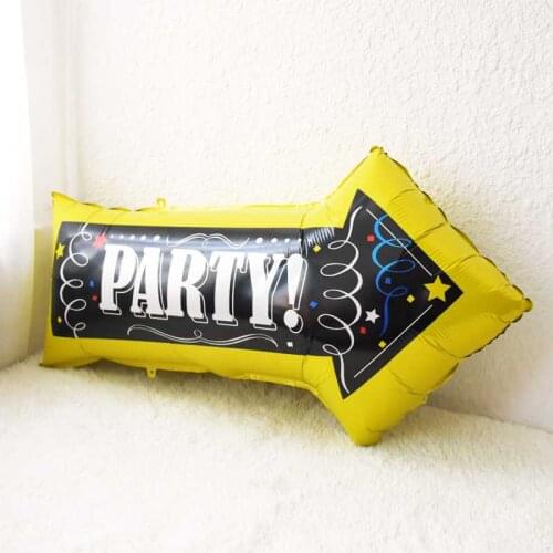 Happy Birthday Party Black Arrows balloons Wedding decorations Baby Shower Christmas Opening Ceremony Closing Ceremony Globos