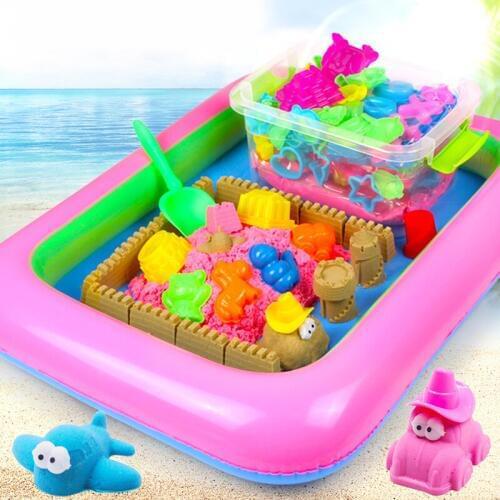 Colour dynamic sand run fun space magic sand beach movement, children toys 500 grams