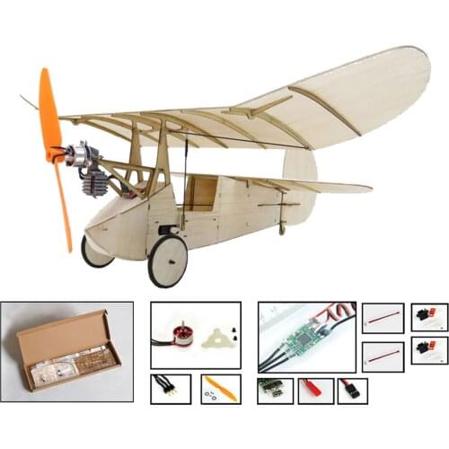 DWH K0704 358mm Wingspan RC Airplane Balsawood Aircraft DIY Toy for Kids Adults Unassembled with Motor ESC Servo and Propeller