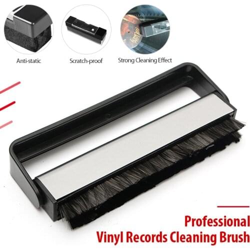 Combination Vinyl Brush Records Player Handle Carbon Fiber Brush Cleaning Brush Cleaning Turntables Phonograph Plastic Brushes