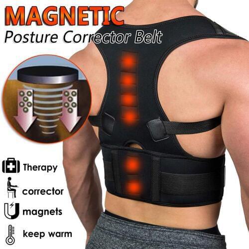 S M L XL XXL Adjustable Back Treatment Shoulder Lumbar Magnetic Posture Corrector Girl Student Child Male Female Magnet Support