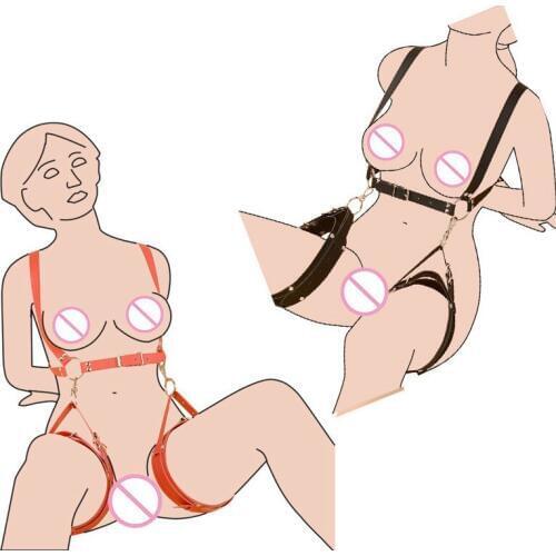 Sex Leather Bondage Restraints For Women Fetish Bdsm Bondage Harness Erotic Game Positions Sex Toys For Couples sex hand cuffs