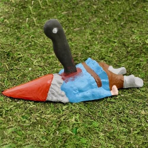 Creative Zombie Gnome Garden Statues Outdoor Gardening Dwarf Ornaments Dwarf Funny Garden Home Sculptures Decoartion