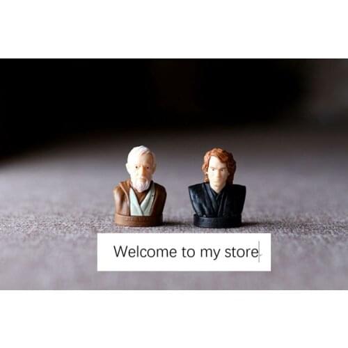 Mini pvc figure stwars bust 2pcs/set