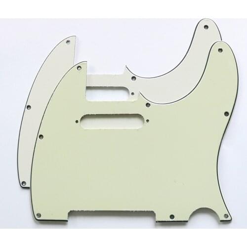 8 holes USA standard 3ply vintage Mint green color Guitar accessories Pickguards for Tele Guitar Scratch Plate guitarra гитара