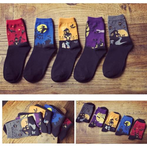 Newest Arrivals Fashion Hot Winter Autumn Women Halloween Style Sock Women Casual Unique Pattern Cute Stylish Socks