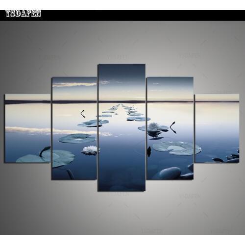 Op de muur HD print olieverf Film modulaire foto Scenery poster kind room decor woondecoratie 5 stks canvas art z300