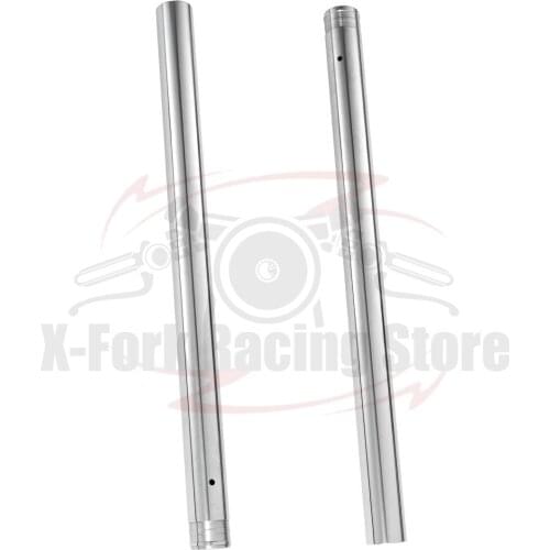 Front Fork Inner Tubes Pipes Stalks Bars Silver Pair For Honda NM-4 2014-2018 2015 2016 2017 43X674mm 51410-MJS-J71