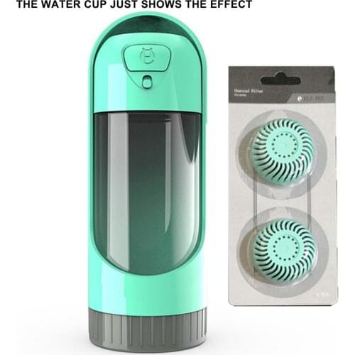 Portable Pet Dog Water Bottle Activated Carbon Filter Cartridge Replacement Filters for Cat Dogs Outdoor Bottles