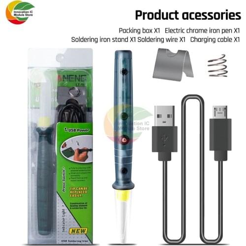 5V 8W portable USB electric soldering iron tip welding gun accessories suitable for electric soldering iron hand tool kit