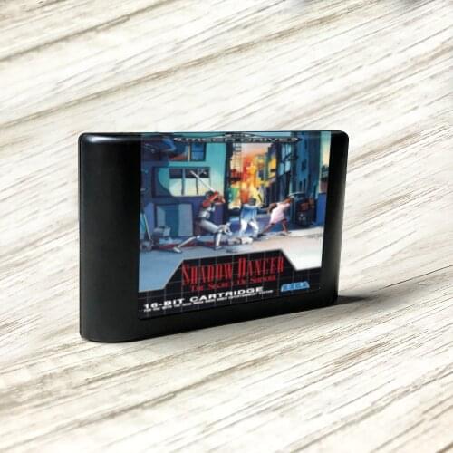 Shadow Dancer The Secret of Shinobi - EUR Label Flashkit MD Card for Sega Genesis Megadrive Video Game Console